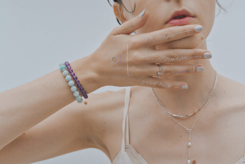 Power stone bracelet PUPLE