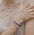 Power stone bracelet PUPLE