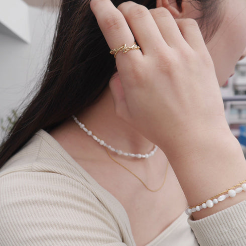 Double chain ring