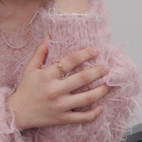 Double chain ring