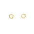 Deformed chain pierce earrings