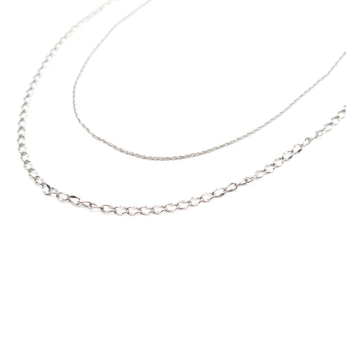 Double chain necklace