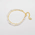 Natural stone double bracelet