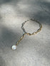 Natural stone chain bracelet