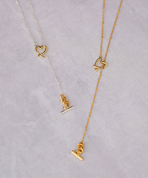 Line Coil Heartネックレス LAPUIS