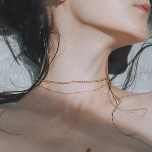 Double chain necklace