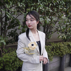 LOVECO bouquet yellow check