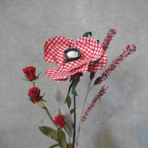 LOVECO bouquet red check