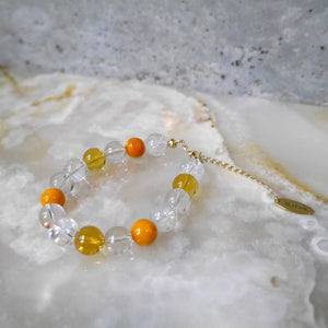 Power stone bracelet  ORANGE
