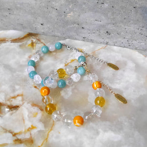 Power stone bracelet  ORANGE