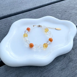 Power stone bracelet  ORANGE