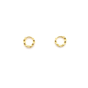 Deformed chain pierce earrings