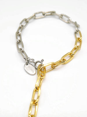 Natural stone chain bracelet