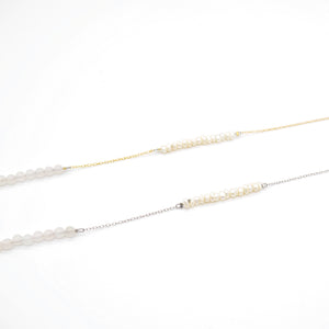 Natural stone chain necklace