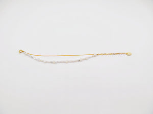 Natural stone double bracelet