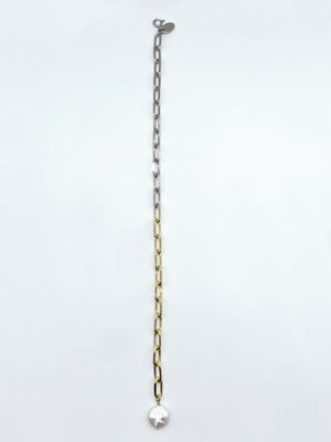 Natural stone chain bracelet